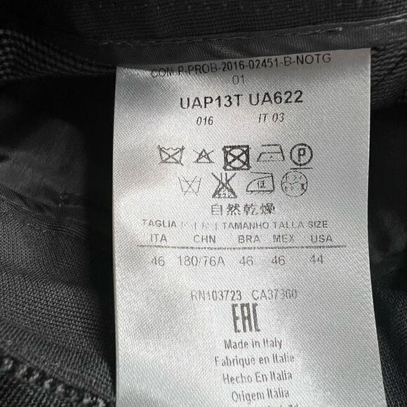 Giorgio Armani Dress Pants Womens Size 46 Gray Wide Leg Virgin Wool Blend - Picture 5 of 10